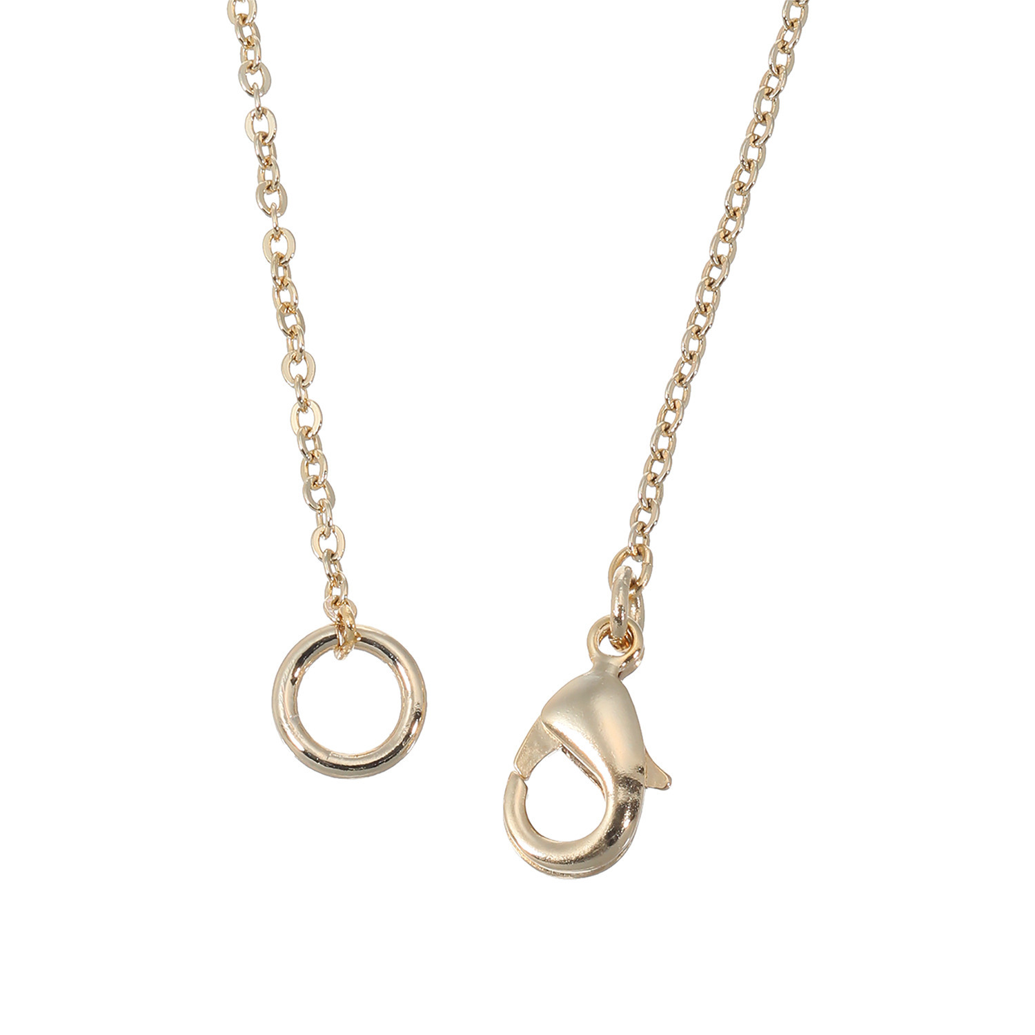 キラキラギフト バイ　アビステ クリスタルガラス マルチパーツ ロングネックレス