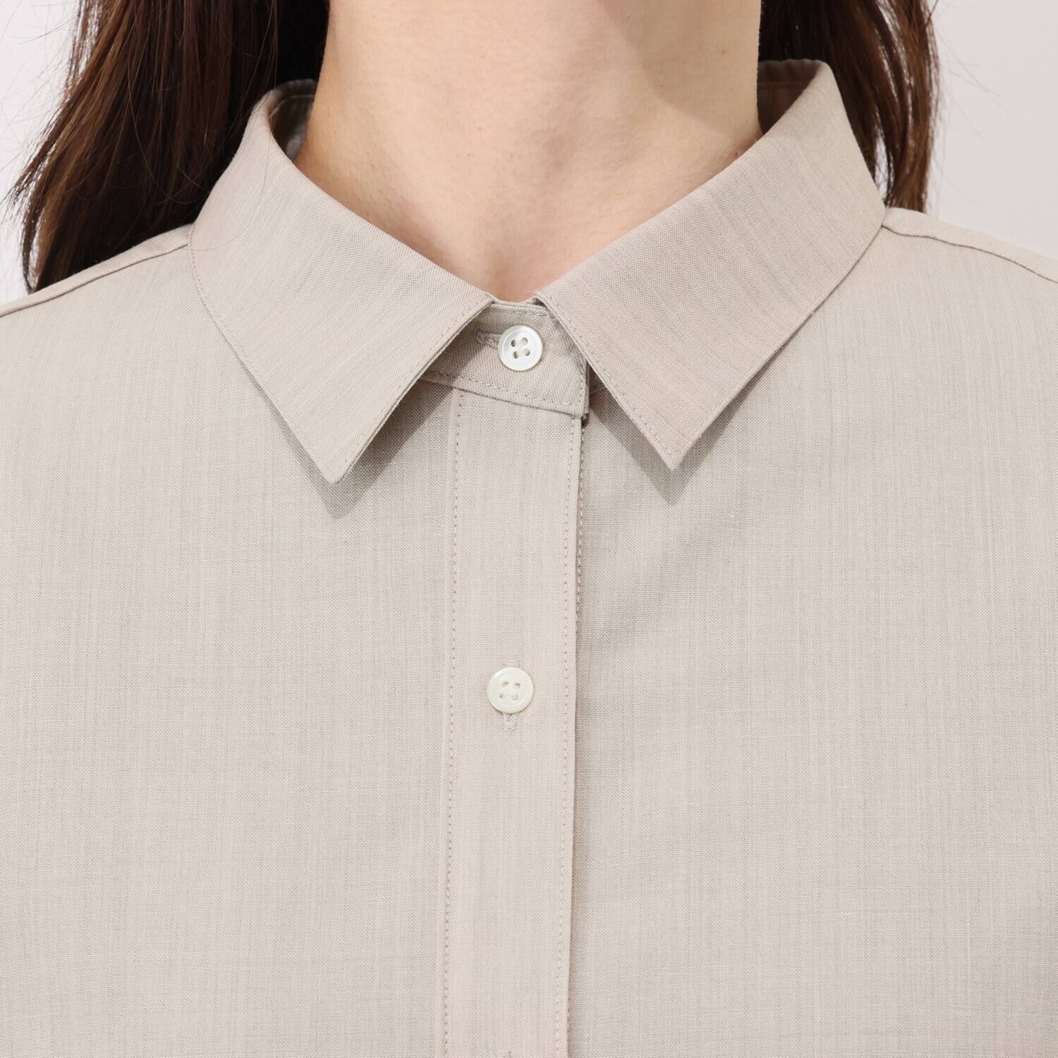 メリオン オーストラリア産 メリノウール混 シルキーソフトタッチ ３６０度美しいシャツ