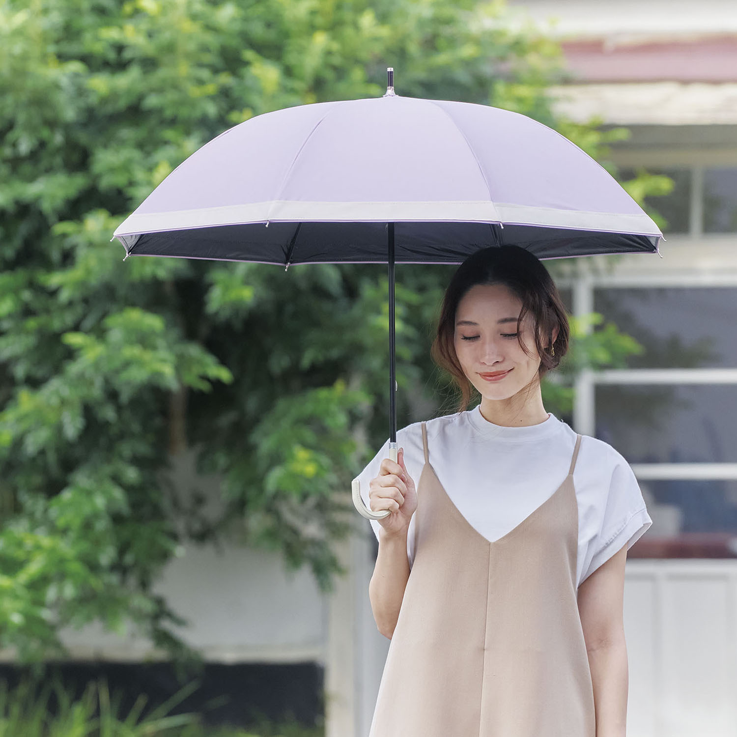 サンブロックラボ 遮夏クール晴雨兼用傘 ＜ロング＞ 