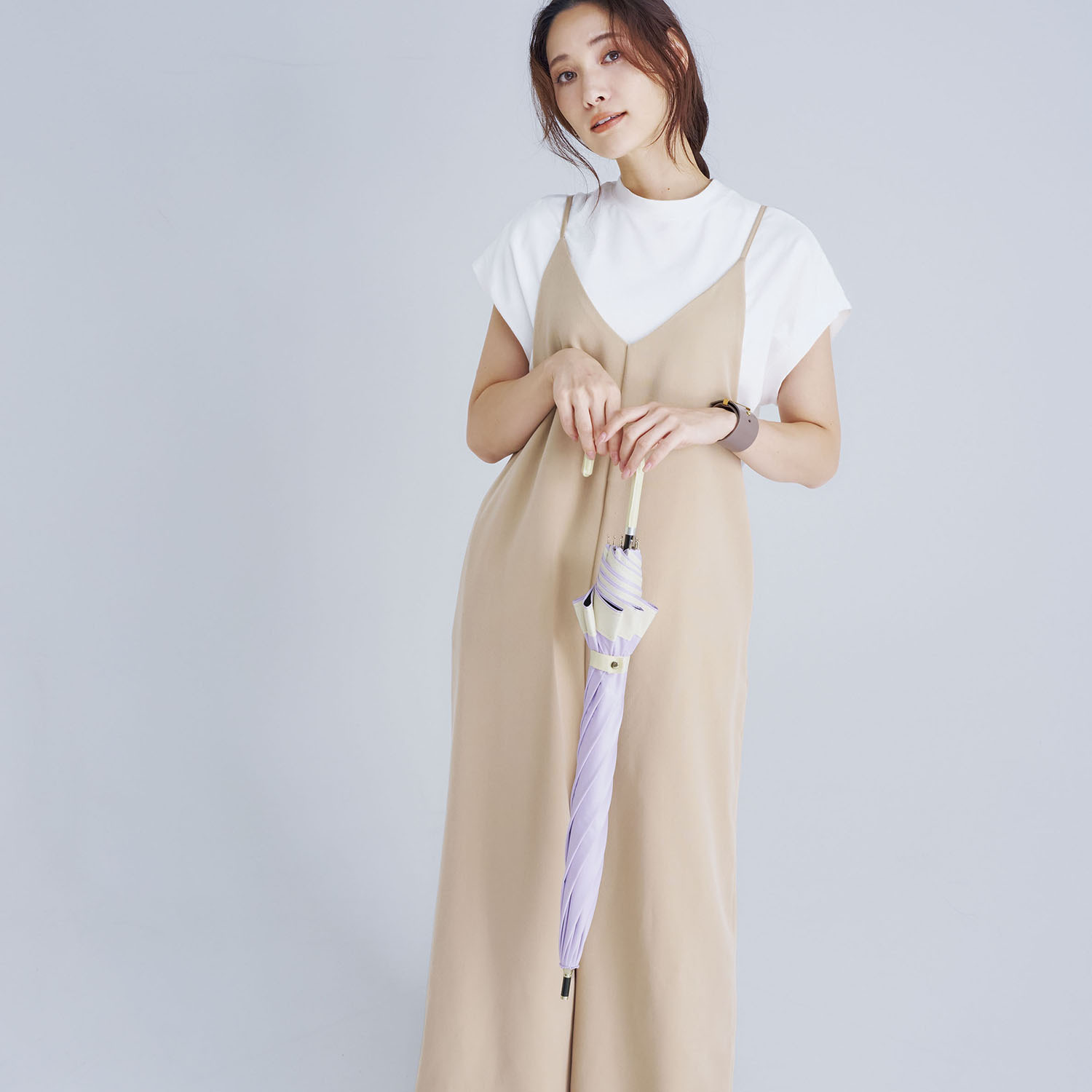 サンブロックラボ 遮夏クール晴雨兼用傘 ＜ロング＞ 