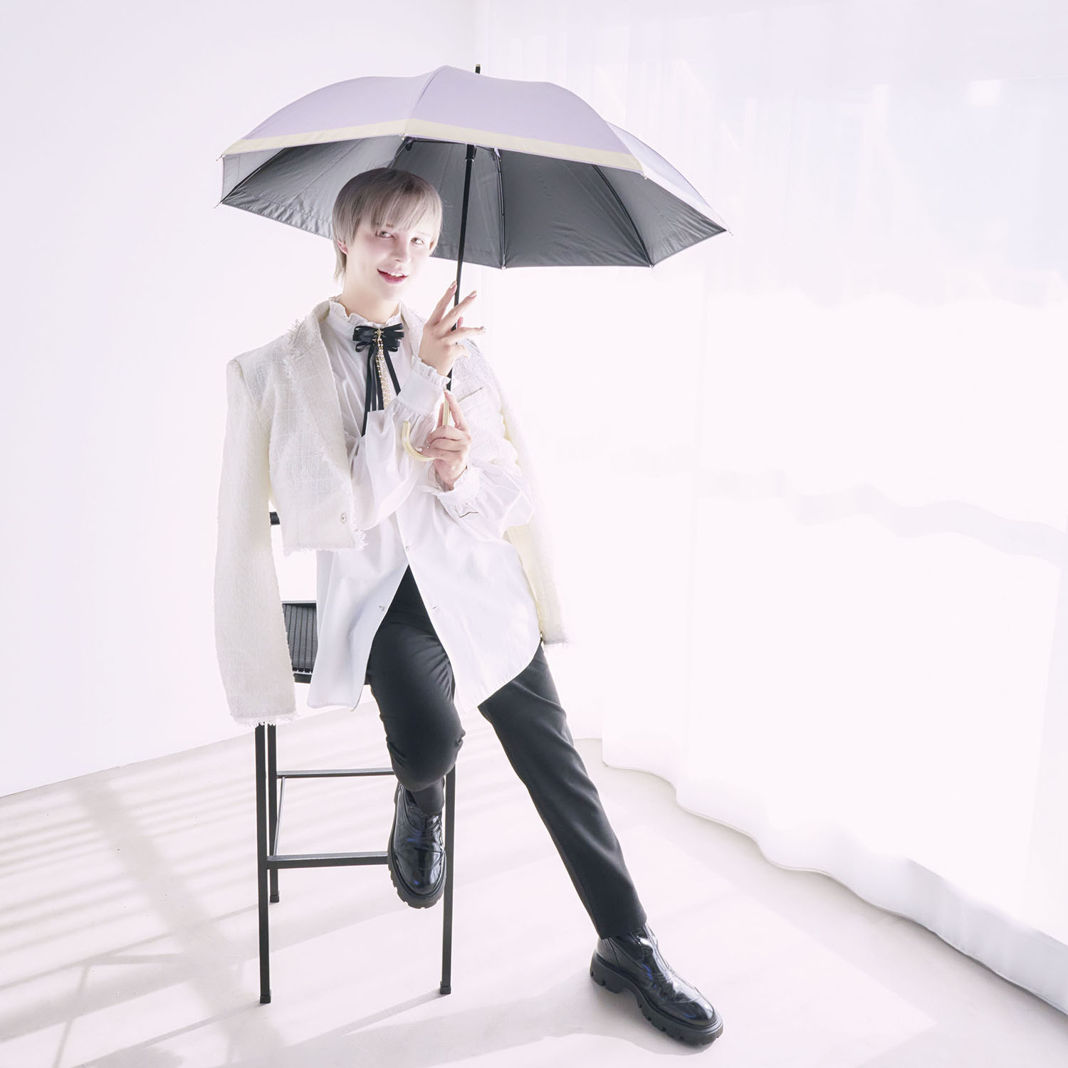 サンブロックラボ 遮夏クール晴雨兼用傘 ＜ロング＞ 