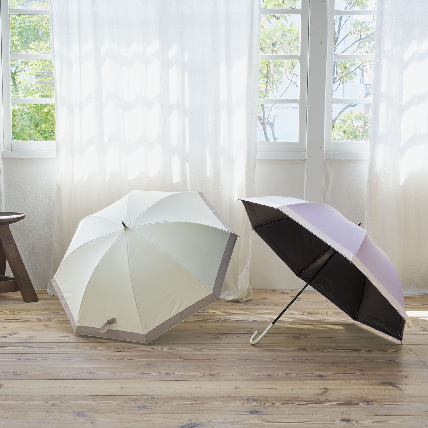 サンブロックラボ 遮夏クール晴雨兼用傘 ＜ロング＞ 