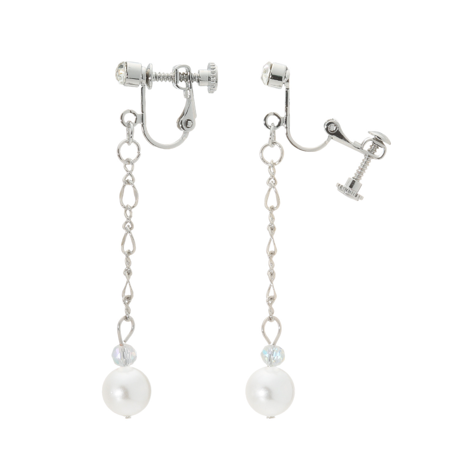 エスアンドアール 初夏の風に揺れる シェルパール イヤリング／ピアス