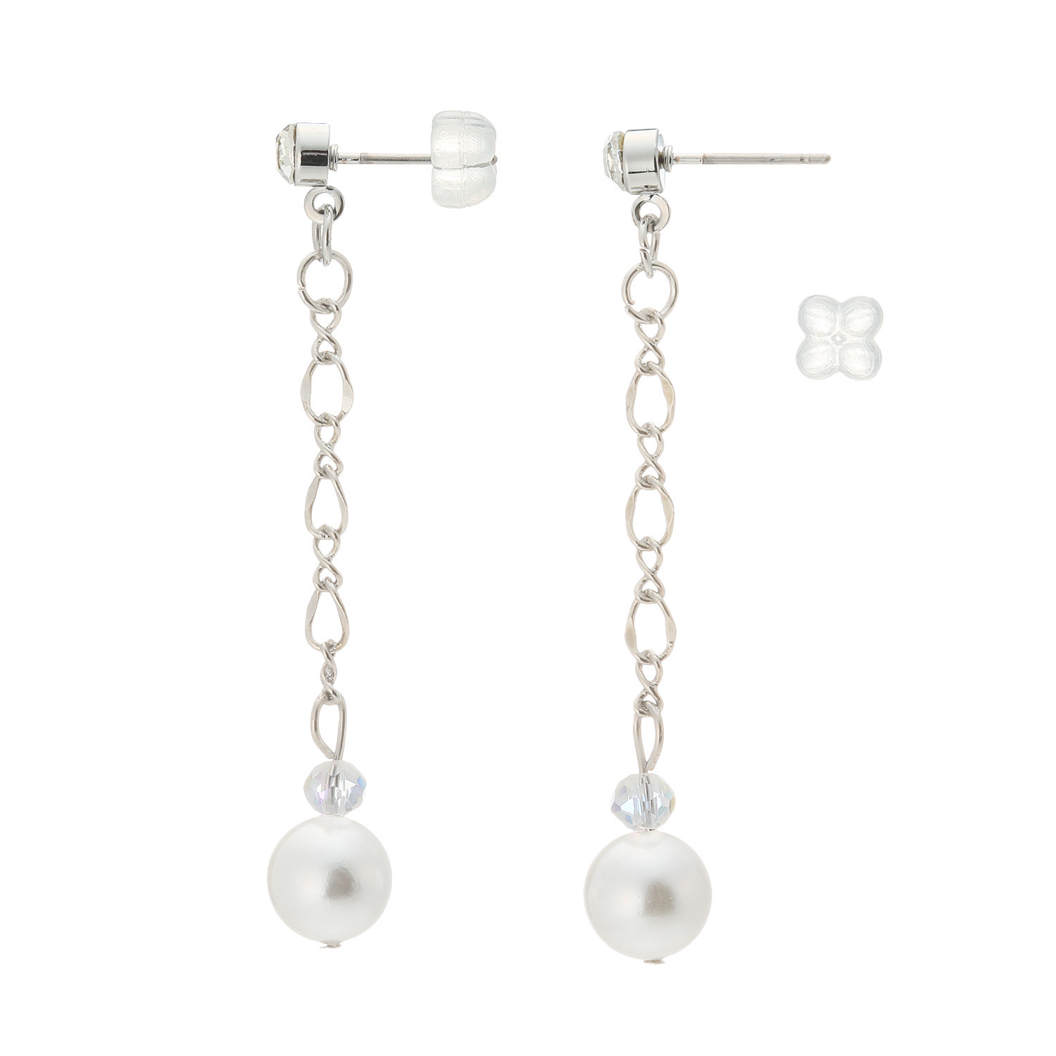 エスアンドアール 初夏の風に揺れる シェルパール イヤリング／ピアス