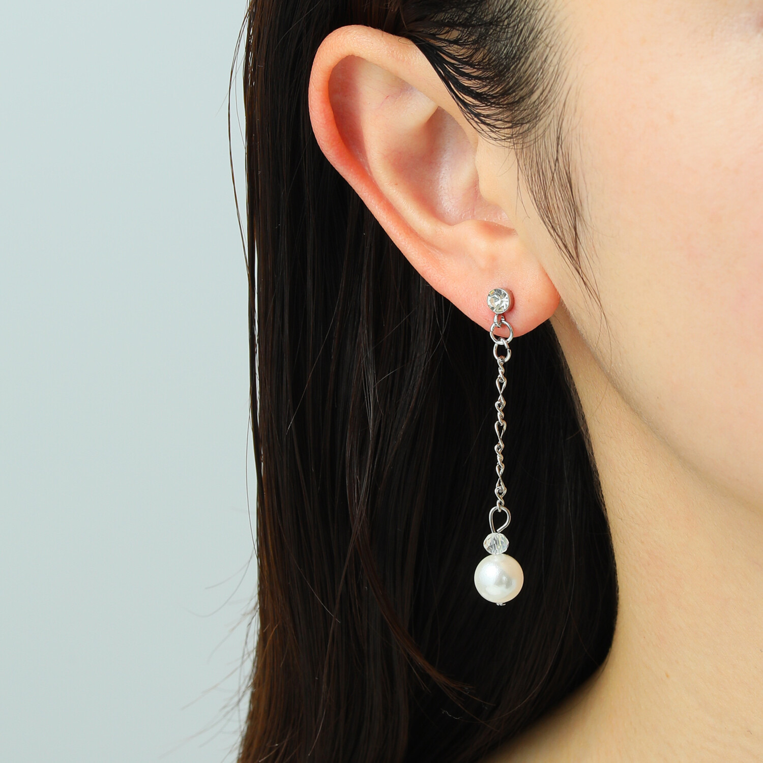 エスアンドアール 初夏の風に揺れる シェルパール イヤリング／ピアス