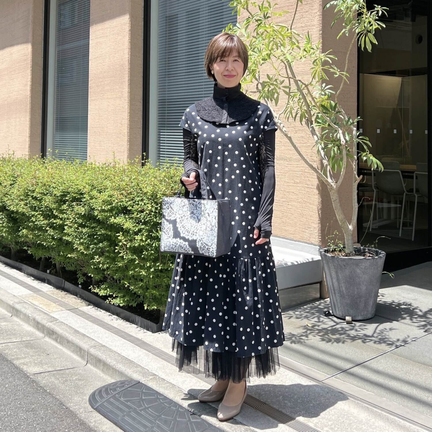 ジュエルレース バイ　ブルーミング ＵＶカット＆接触冷感 ネックカバー＆ アームカバー２点セット