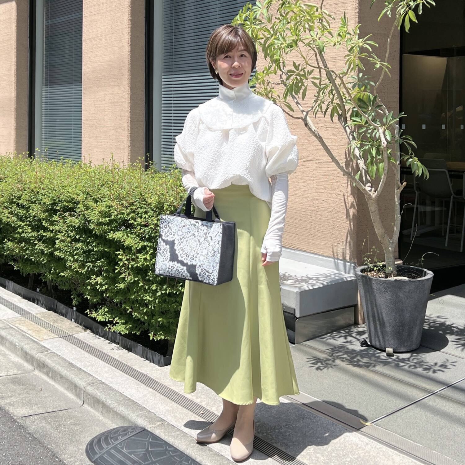 ジュエルレース バイ　ブルーミング ＵＶカット＆接触冷感 ネックカバー＆ アームカバー２点セット