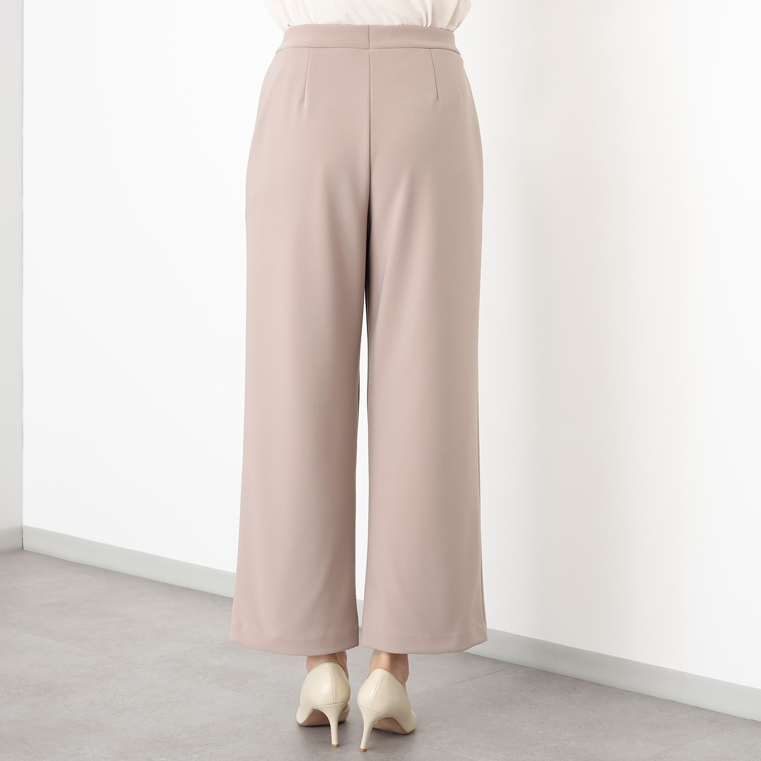 上質ごこち ボナンザ（Ｒ） センタープレス スタイリッシュ ワイドパンツ