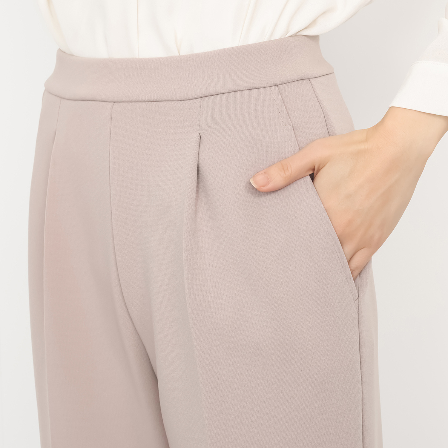 上質ごこち ボナンザ（Ｒ） センタープレス スタイリッシュ ワイドパンツ