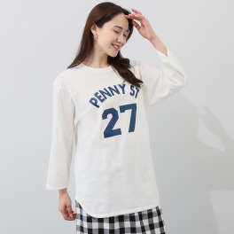 オール　アワーズ ６．２オンス 裾ラウンド 九分袖Ｔシャツ
