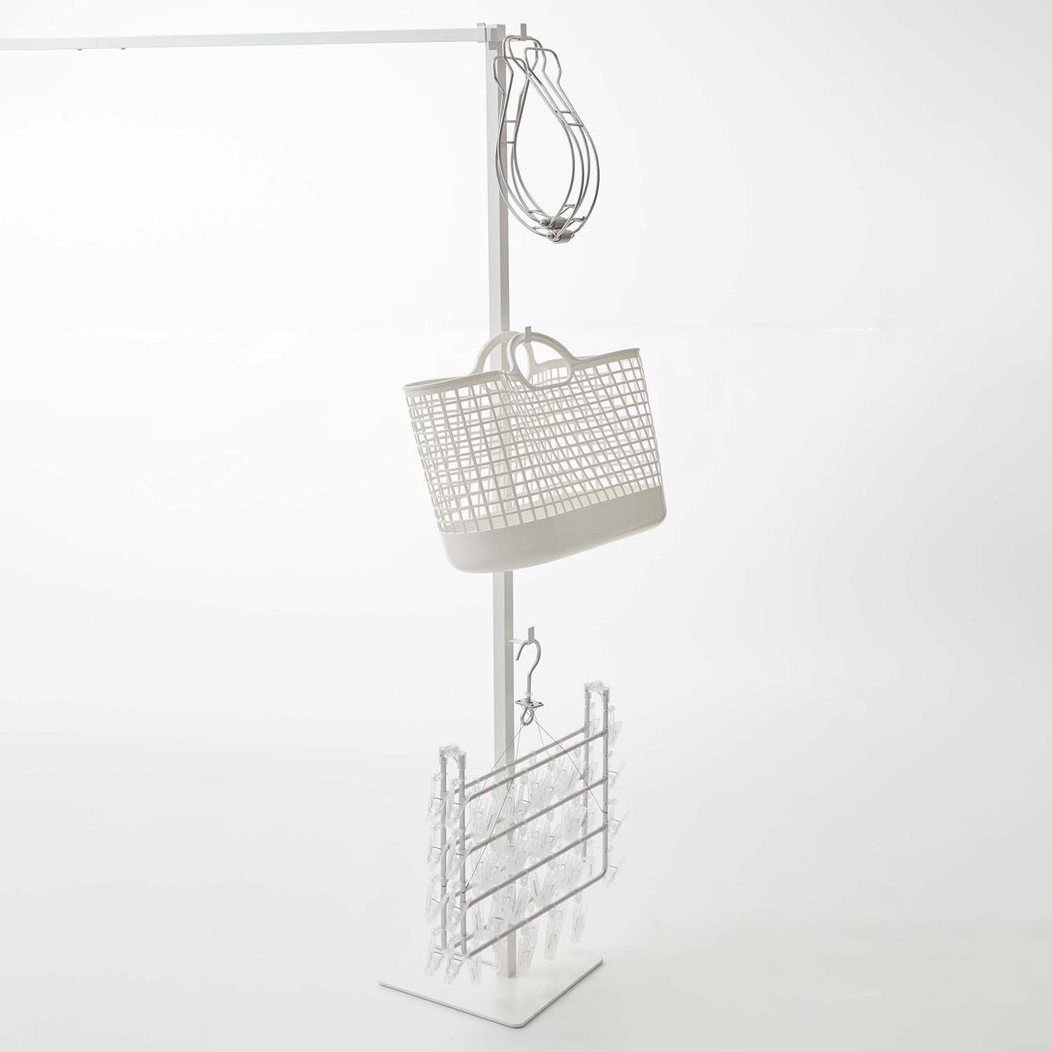 山崎実業　タワー サッと広げて簡単設置！ 折り畳み室内物干し