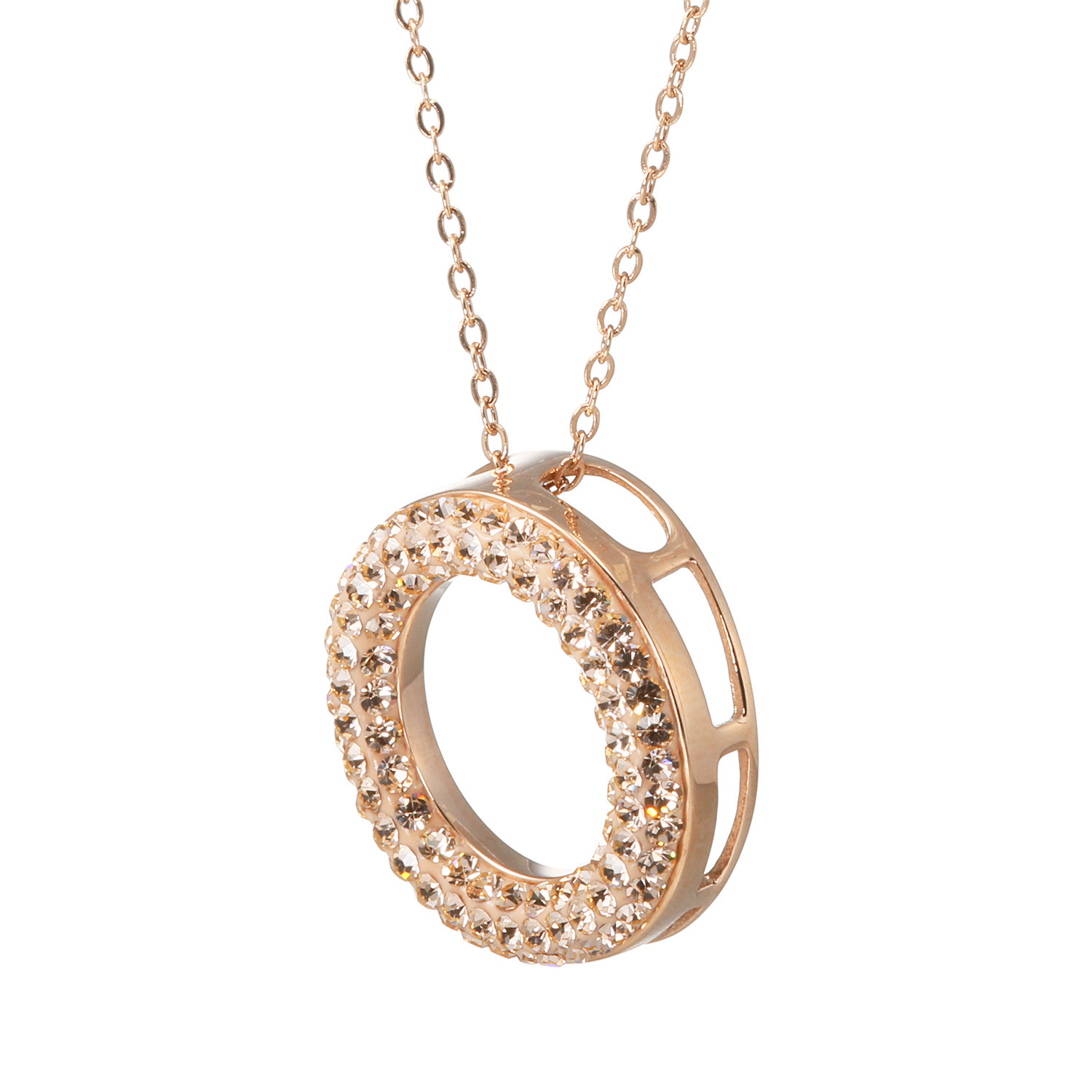 エービーステン ステンレス キラキラビジュウ リングデザイン ペンダント