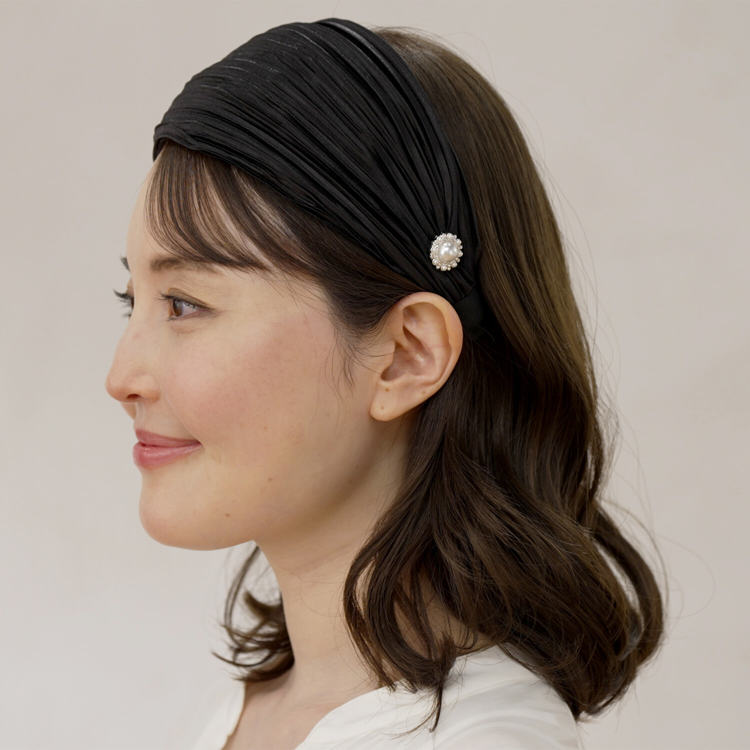 メイドバイスターズ 幅チェンジできて 髪・頭皮のお悩み 瞬間おしゃれカバー！ アレンジ多彩の ワイドカバーカチューシャ