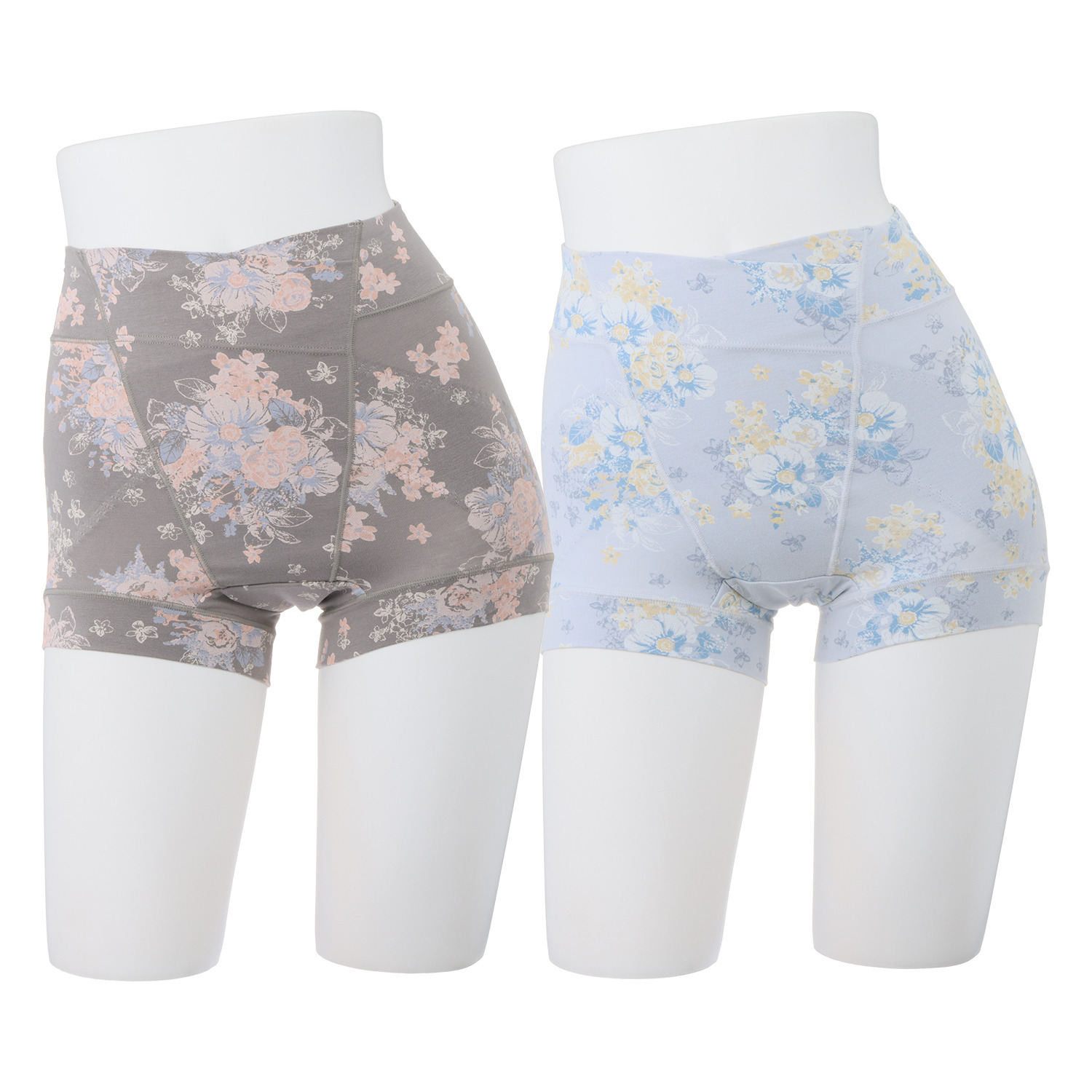 うつくＣ 綿混深ばき すっきりサポート 防水布付一分丈ボトム ２枚セット