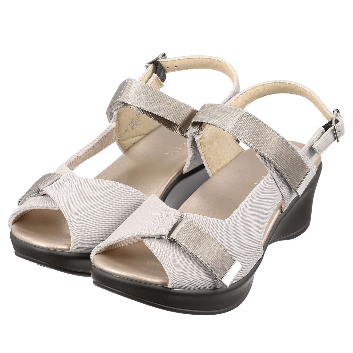 アーチフィッター 足裏の３点アーチを 正しい位置でサポート！ ウォーキングサンダル １３０ ＜グログランアクセント＞