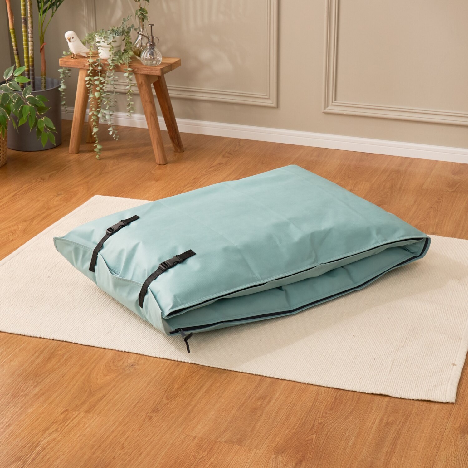 ｎｉｓｈｉｋａｗａ ふとん屋が考えた おふとんに優しい 収納ボックス２個組 除湿シート付 ＜ダブル＞ 