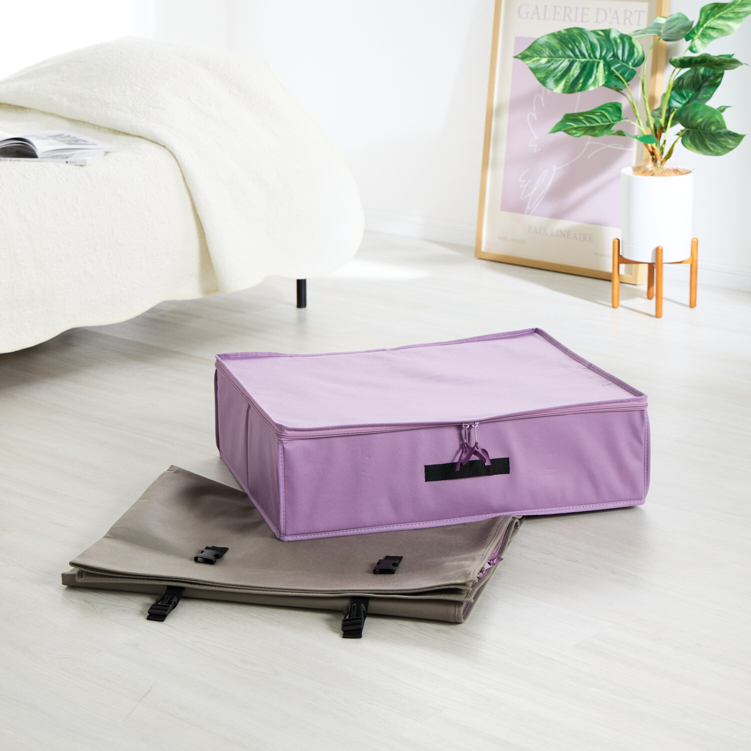 ｎｉｓｈｉｋａｗａ ふとん屋が考えた おふとんに優しい 収納ボックス 除湿シート付 ＜シングル＞