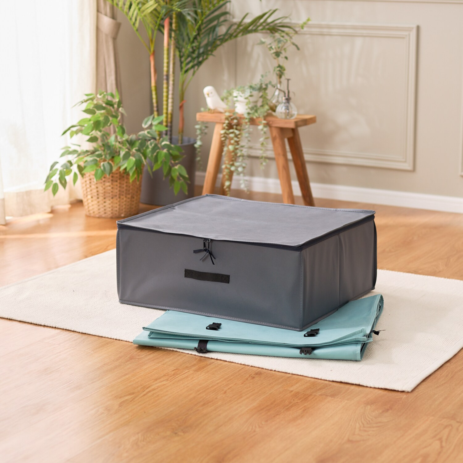 ｎｉｓｈｉｋａｗａ ふとん屋が考えた おふとんに優しい 収納ボックス 除湿シート付 ＜ダブル＞