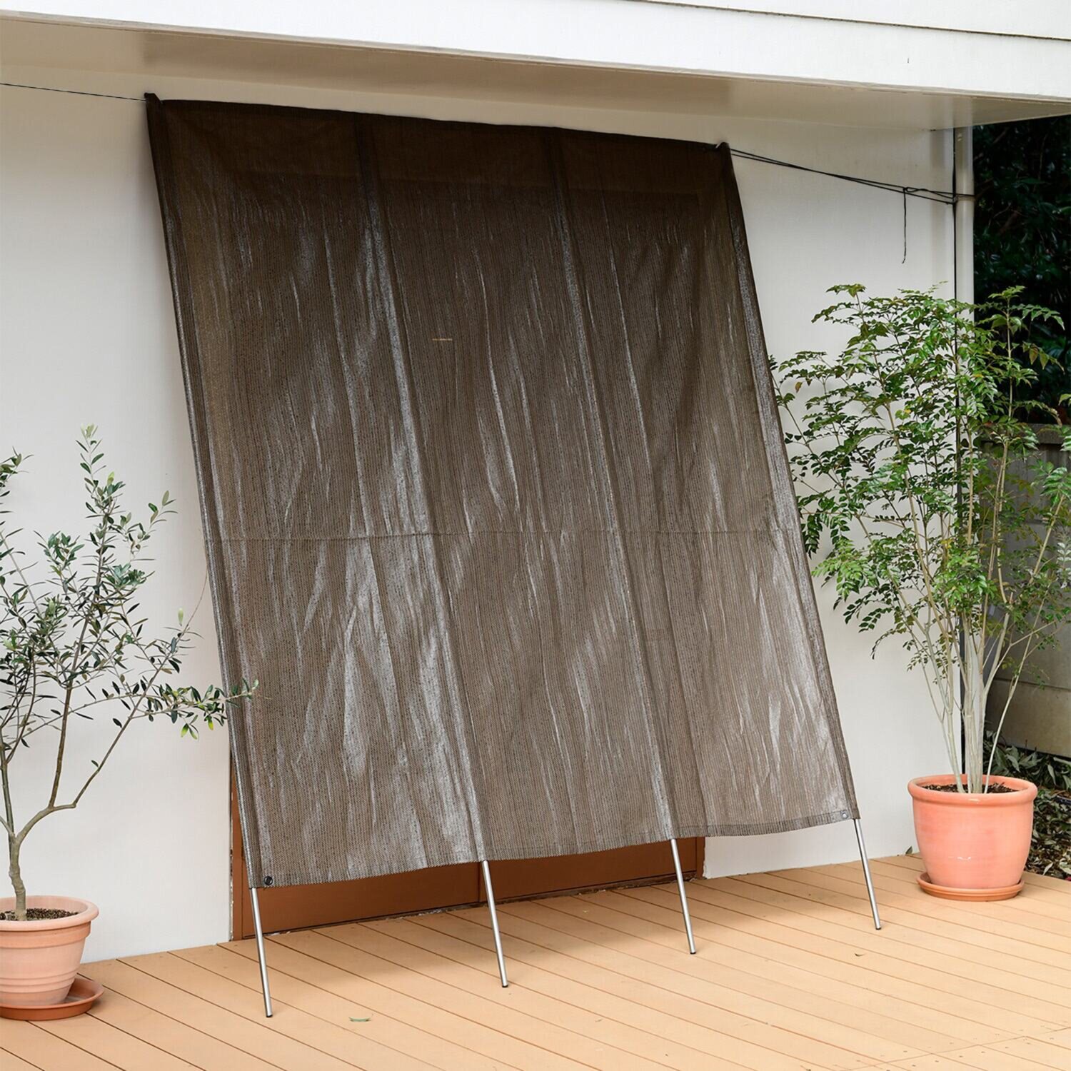 紫外線も日差しもカット 軽量＆簡単設置で 夏を快適に過ごすアイテム 洋風たてす