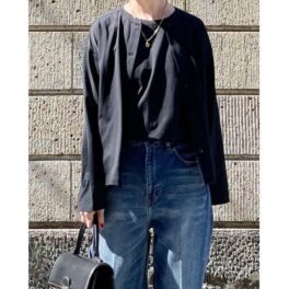 元町ゼラール 天竺 リラックスカーディガン