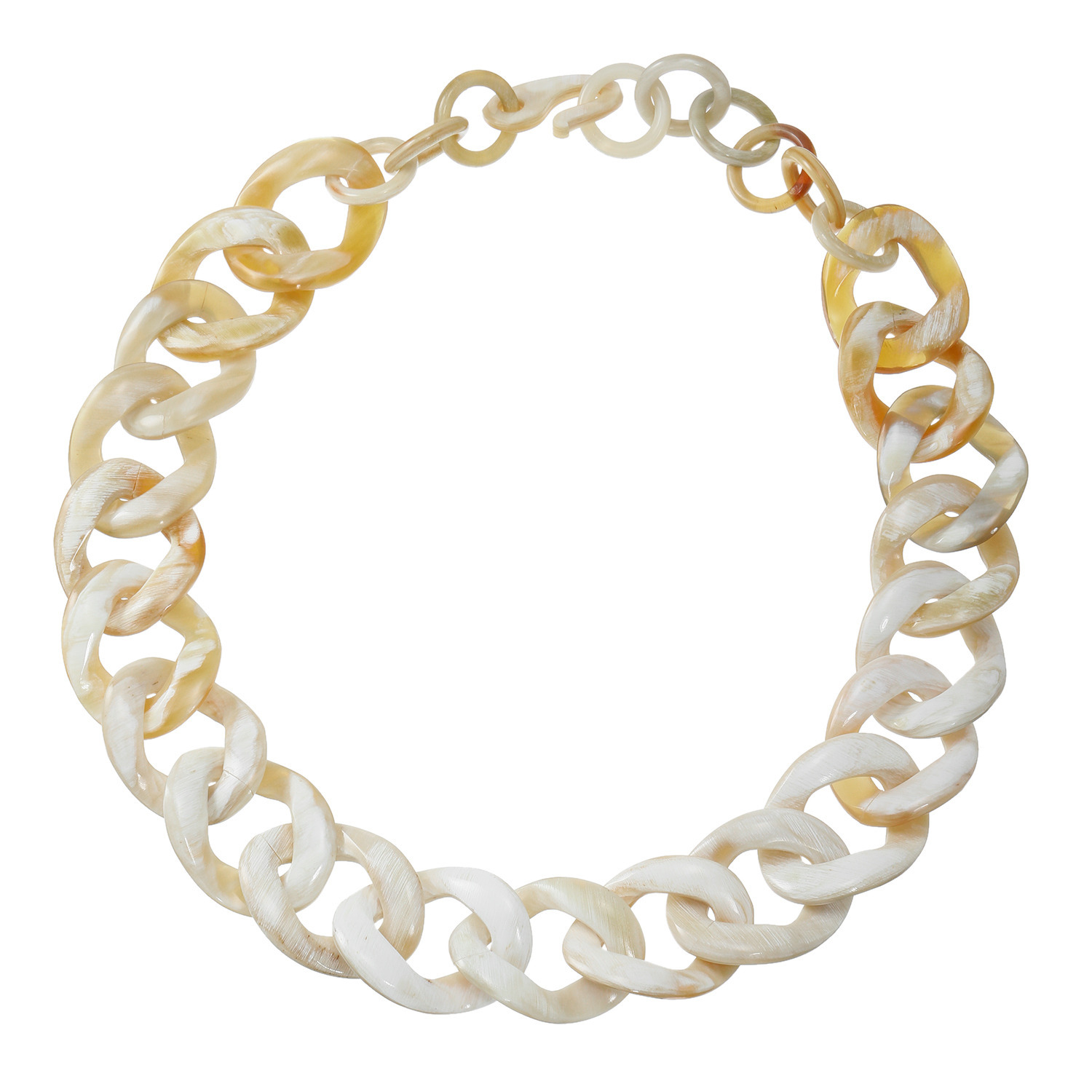 ミル・レーヴ 水牛 チェーンデザイン ネックレス