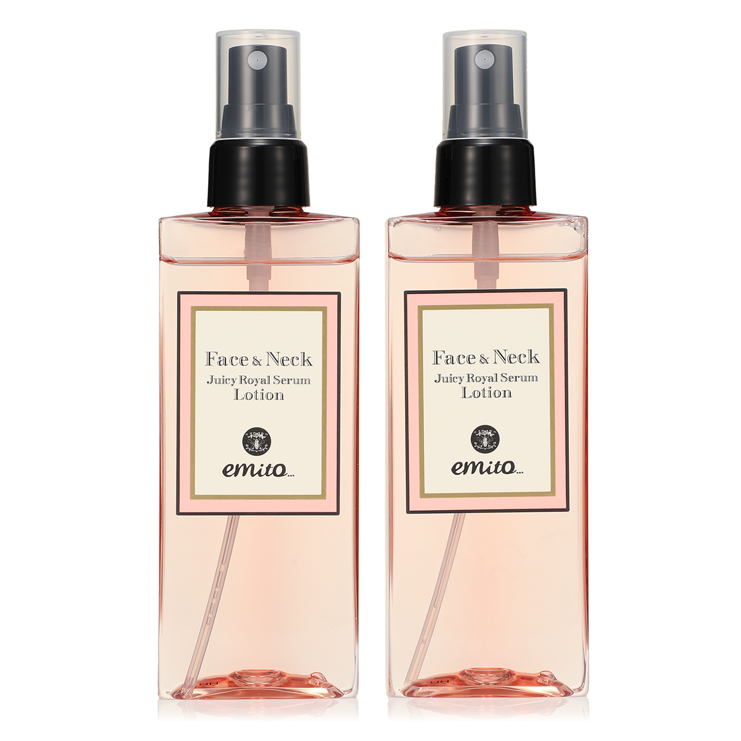 エミト 浸透にもこだわった 徹底保湿ケア フェイス＆ネック ジューシーロイヤルセラム ローション ２本セット