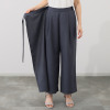 ウノ・ウノ・ドゥーエ 軽くて涼しい シワになりにくい 楽ちん着脱 ラップ風ワイドパンツ
