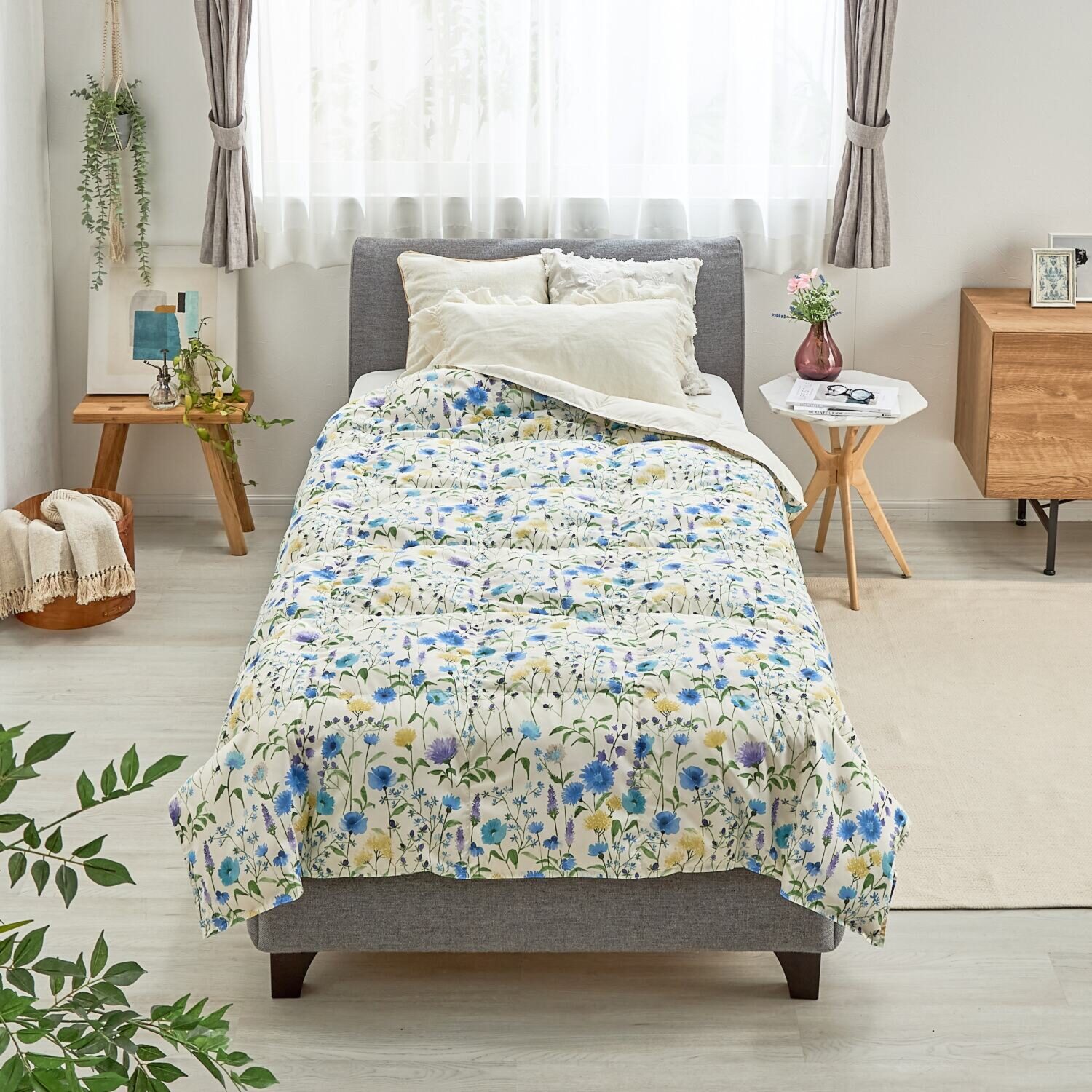 ｎｉｓｈｉｋａｗａ　西川 英国産ダウン使用 洗える・防ダニ ふわふわダウンケット ＜シングル＞