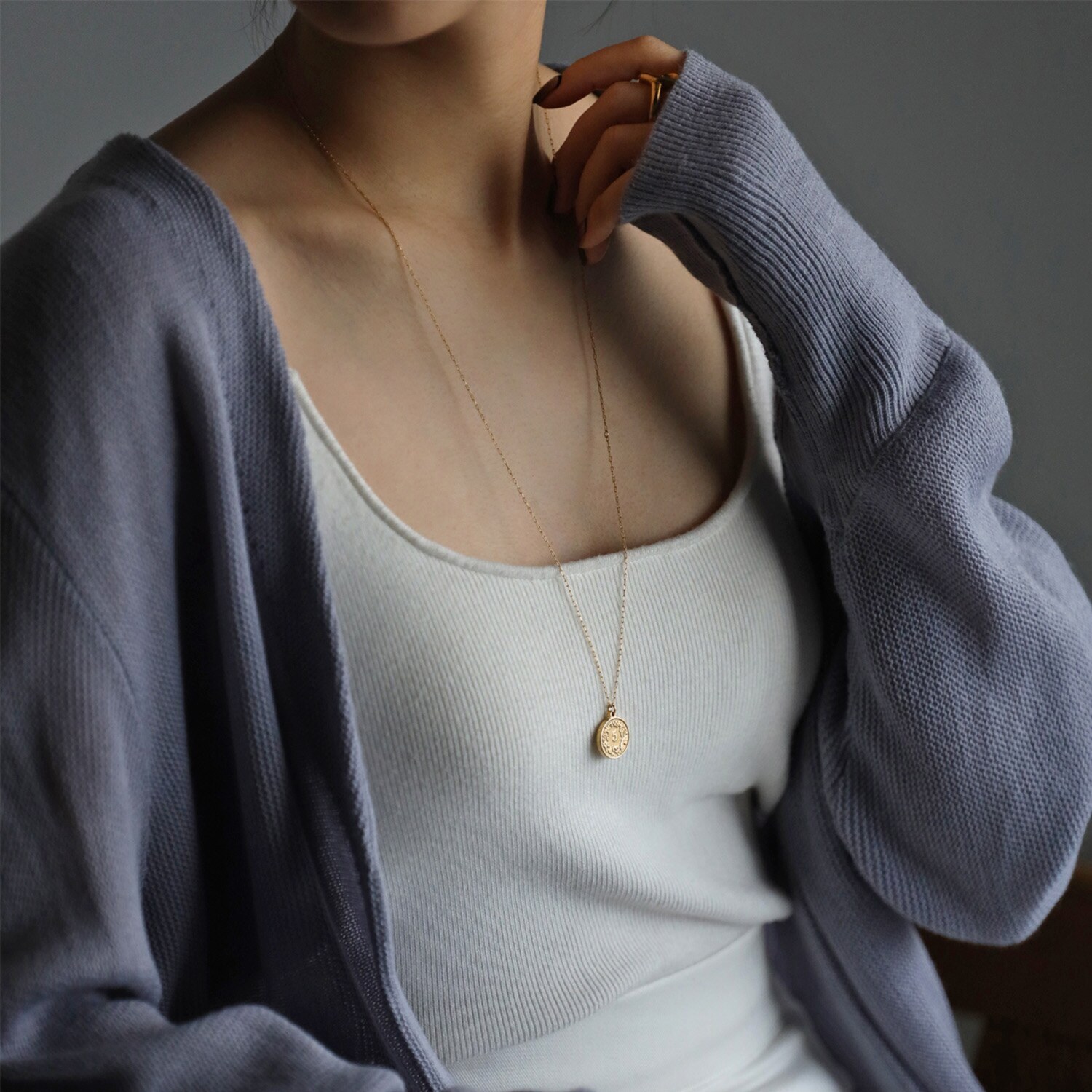 グッシオイタリー コインネックレス