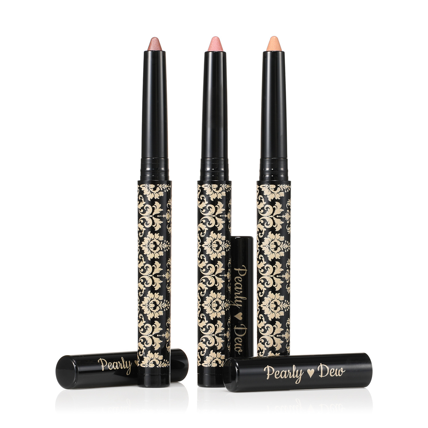 パーリーデュー カラーアナリスト３５周年 美容成分９９％以上 メイクしながらハリケア！ クレヨンスティック トリートメント ジュエルシャドー ３色セット 