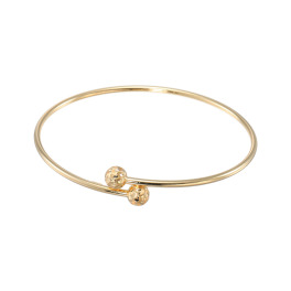 オーサムジュエリー １８Ｋ 中空加工 バングル