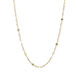 シャイン　シュプリーム ダイヤモンドに 負けない煌めきを！ １８Ｋ シャインカット ペタルチェーン ステーションネックレス
