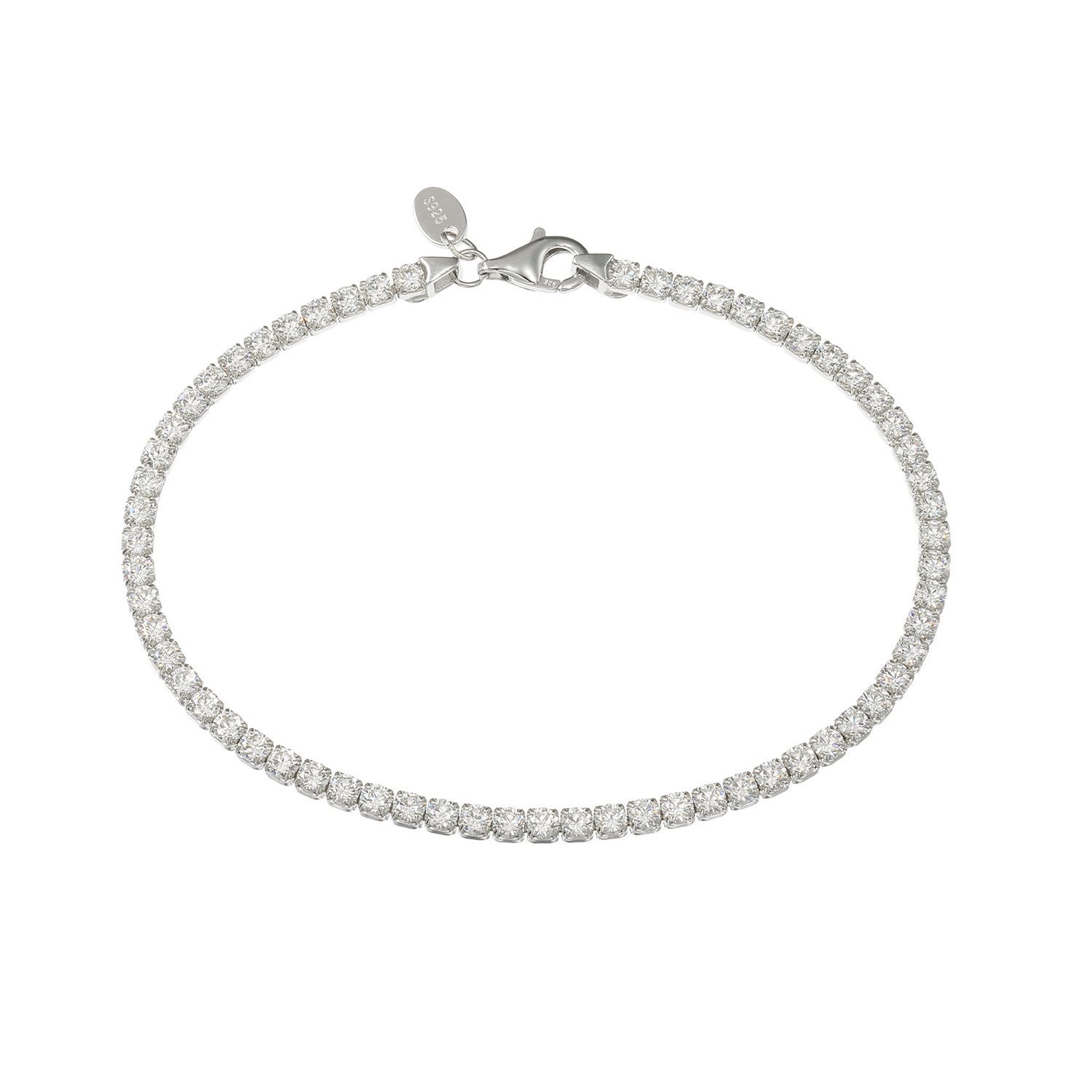 ダイアモア シルバー　ＣＺ テニスブレスレット