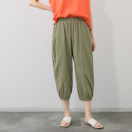 ダイア　アロー ＵＶカット・接触冷感 ストレッチダブルガーゼ サルエル風パンツ