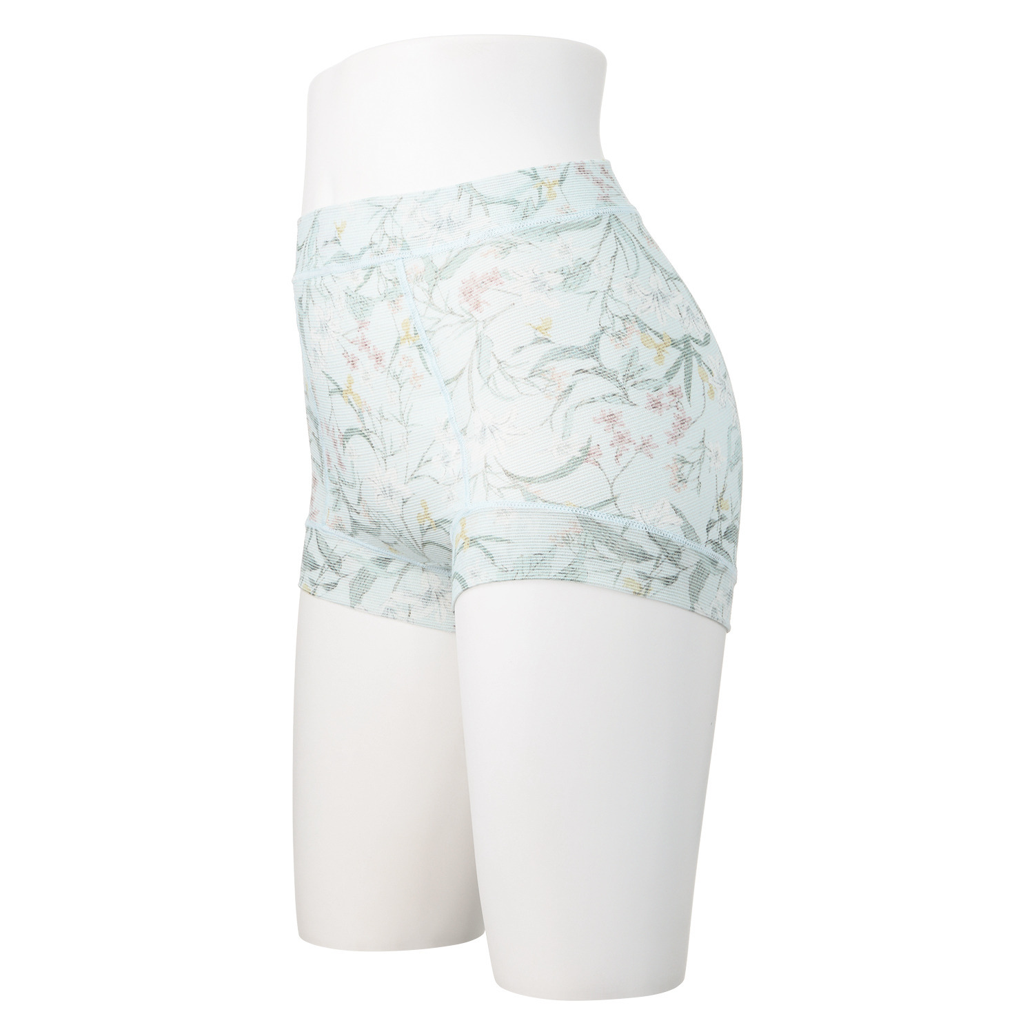 丸福ガーゼ ムレにくくて快適！速乾 綿モダール混 ボタニカルプリント 極らくショーツ２枚セット