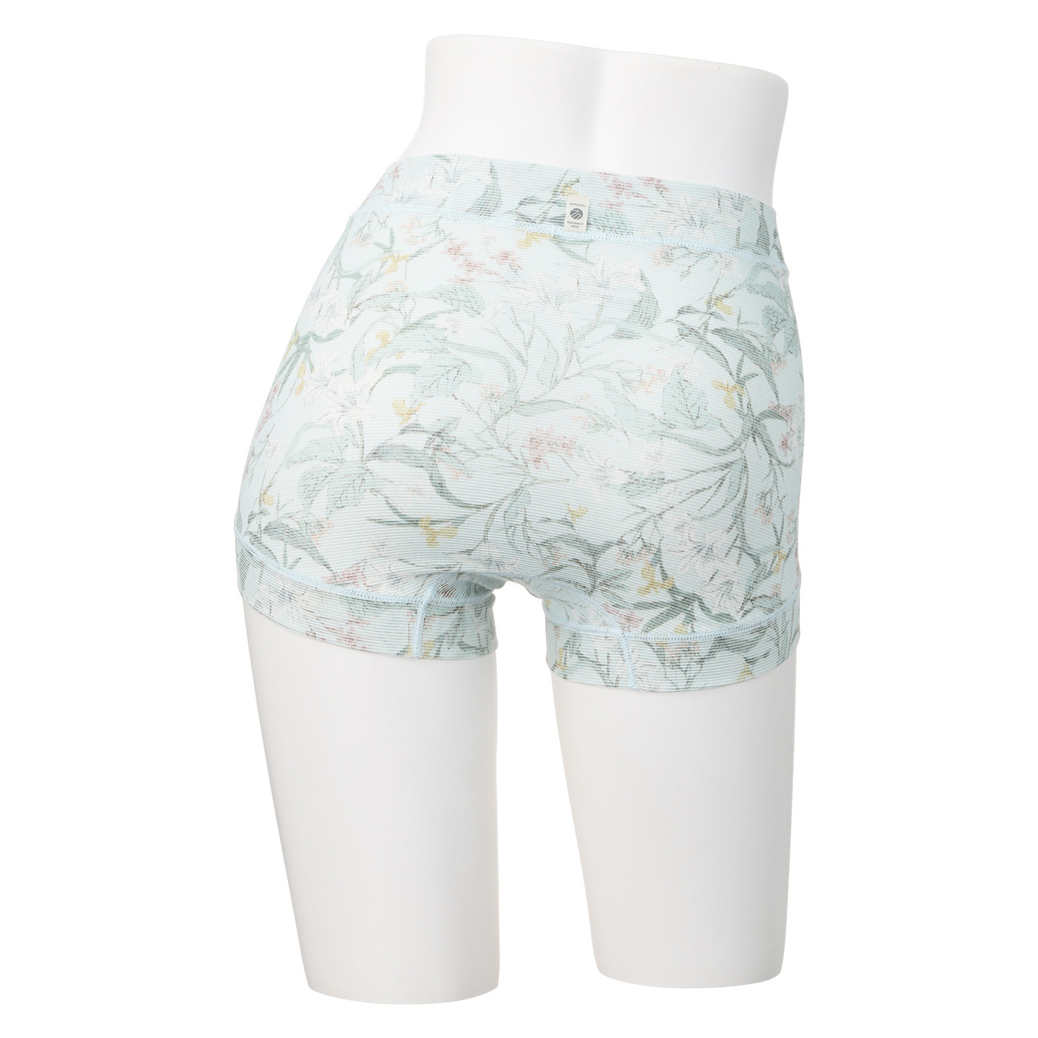 丸福ガーゼ ムレにくくて快適！速乾 綿モダール混 ボタニカルプリント 極らくショーツ２枚セット