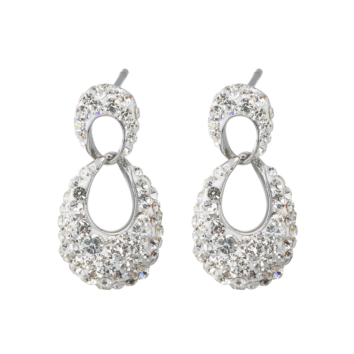 エービーステン ステンレス クリスタルガラス リンクデザイン パヴェピアス