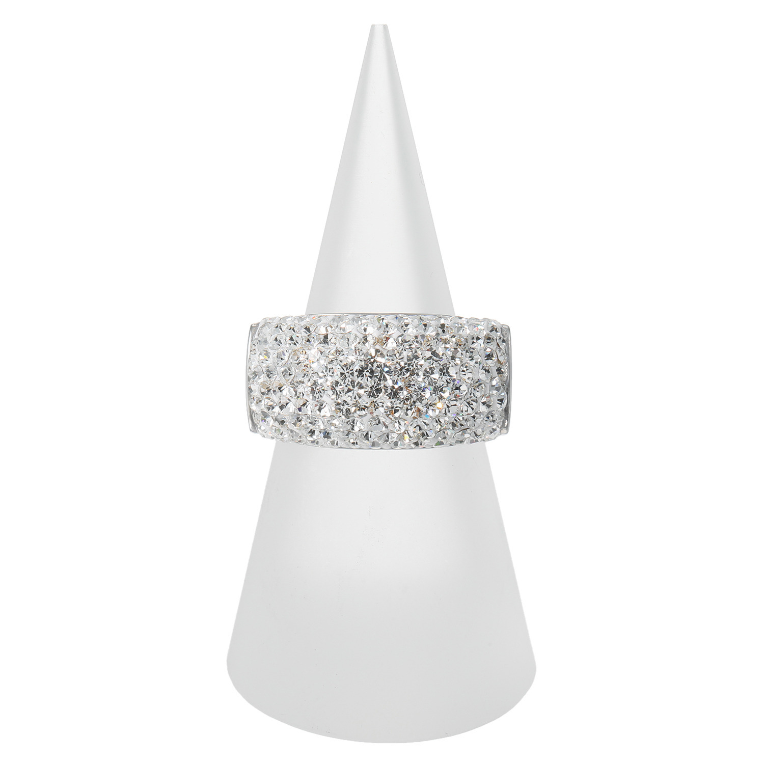 エービーステン ステンレス クリスタルガラス スクエア パヴェリング