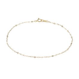 シャイン　シュプリーム １８Ｋ シャインカット ペタルチェーン ステーションブレスレット