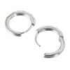 エービーステン ステンレス クリスタルガラス ２ウェイ　ラウンドフープ イヤリング／ピアス