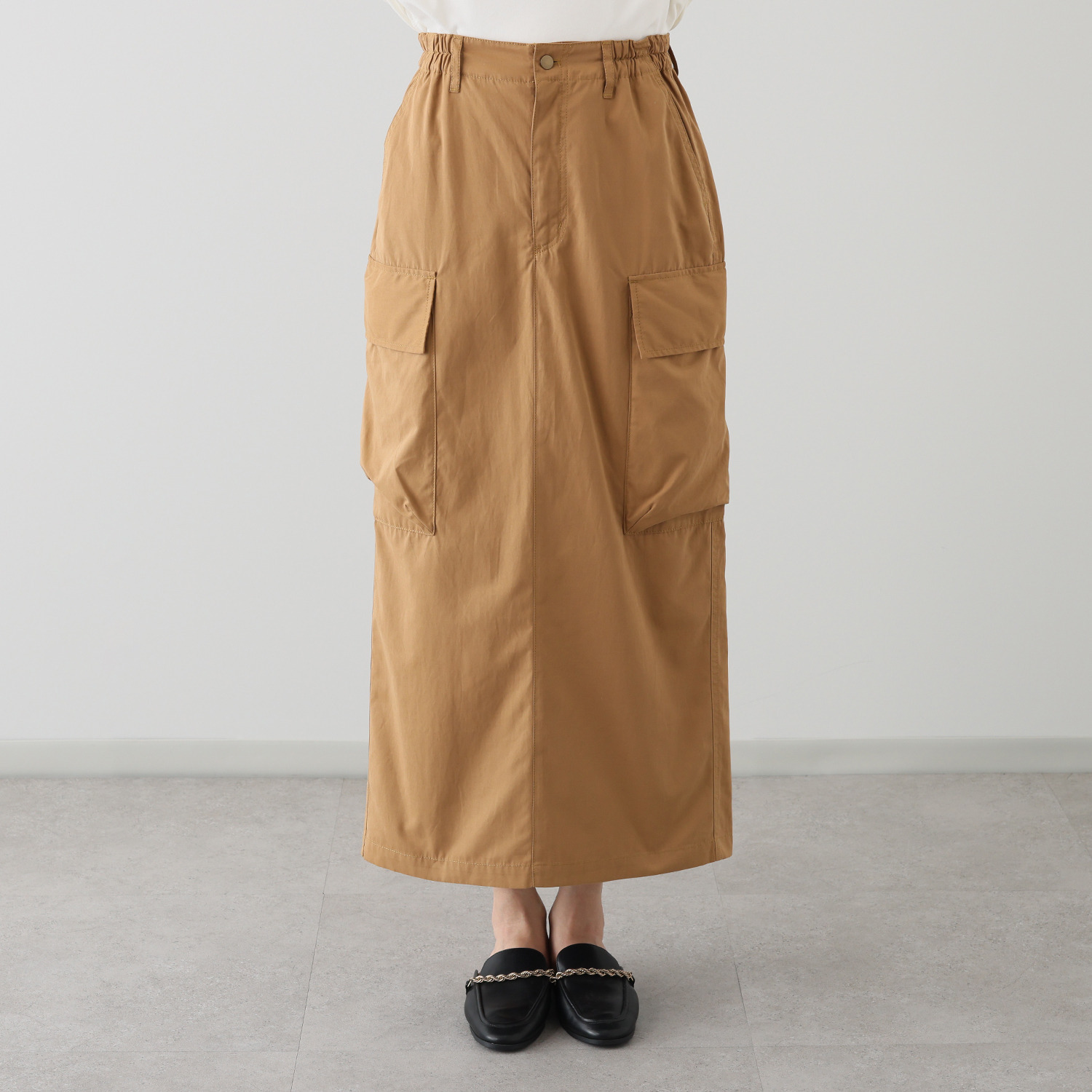 シャビージェンティール サイドポケット付 カーゴスカート