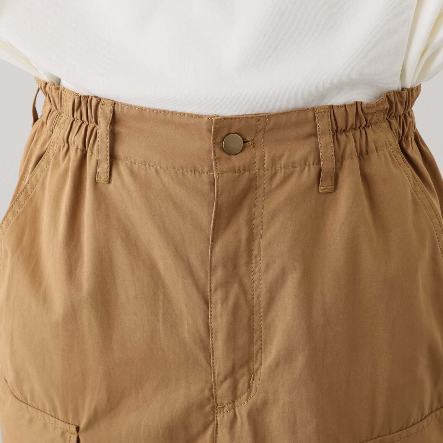 シャビージェンティール サイドポケット付 カーゴスカート