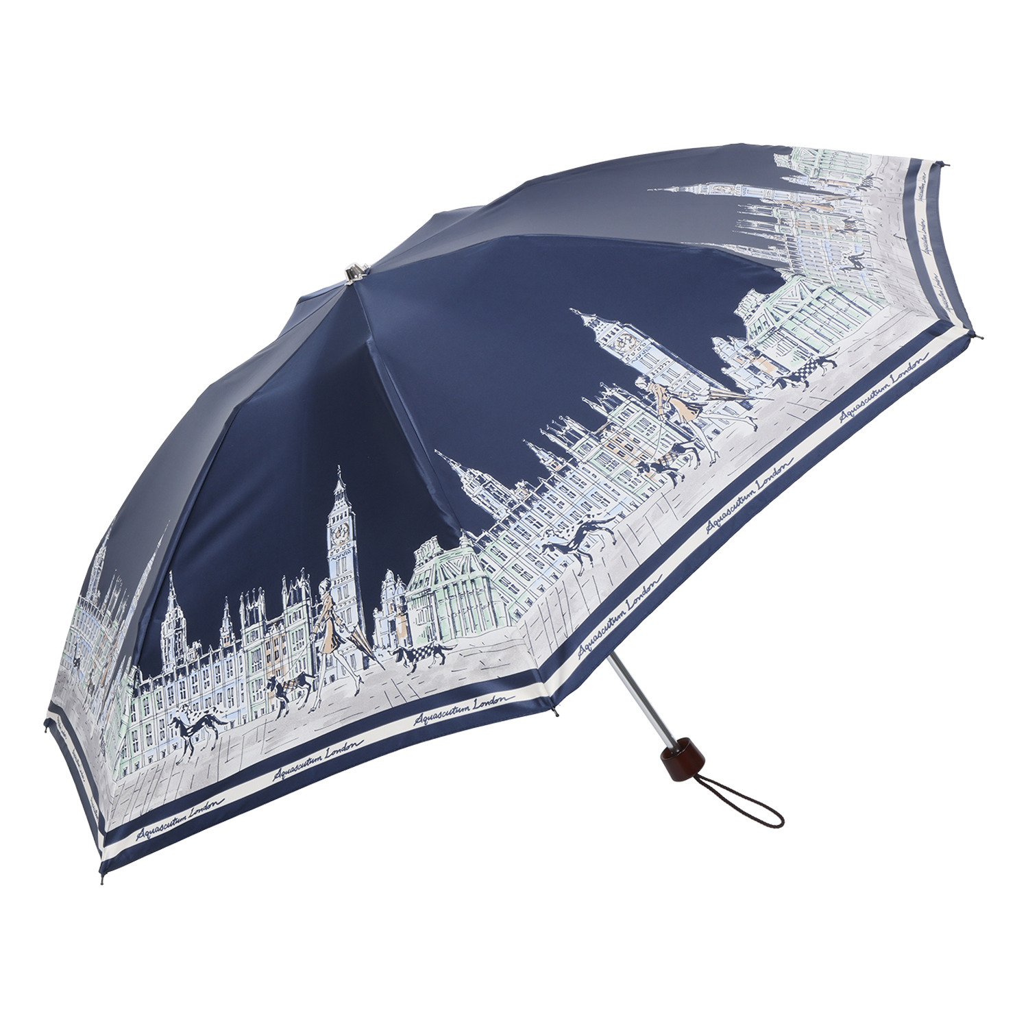 アクアスキュータム ウォーキングガール デザイン 折りたたみ傘
