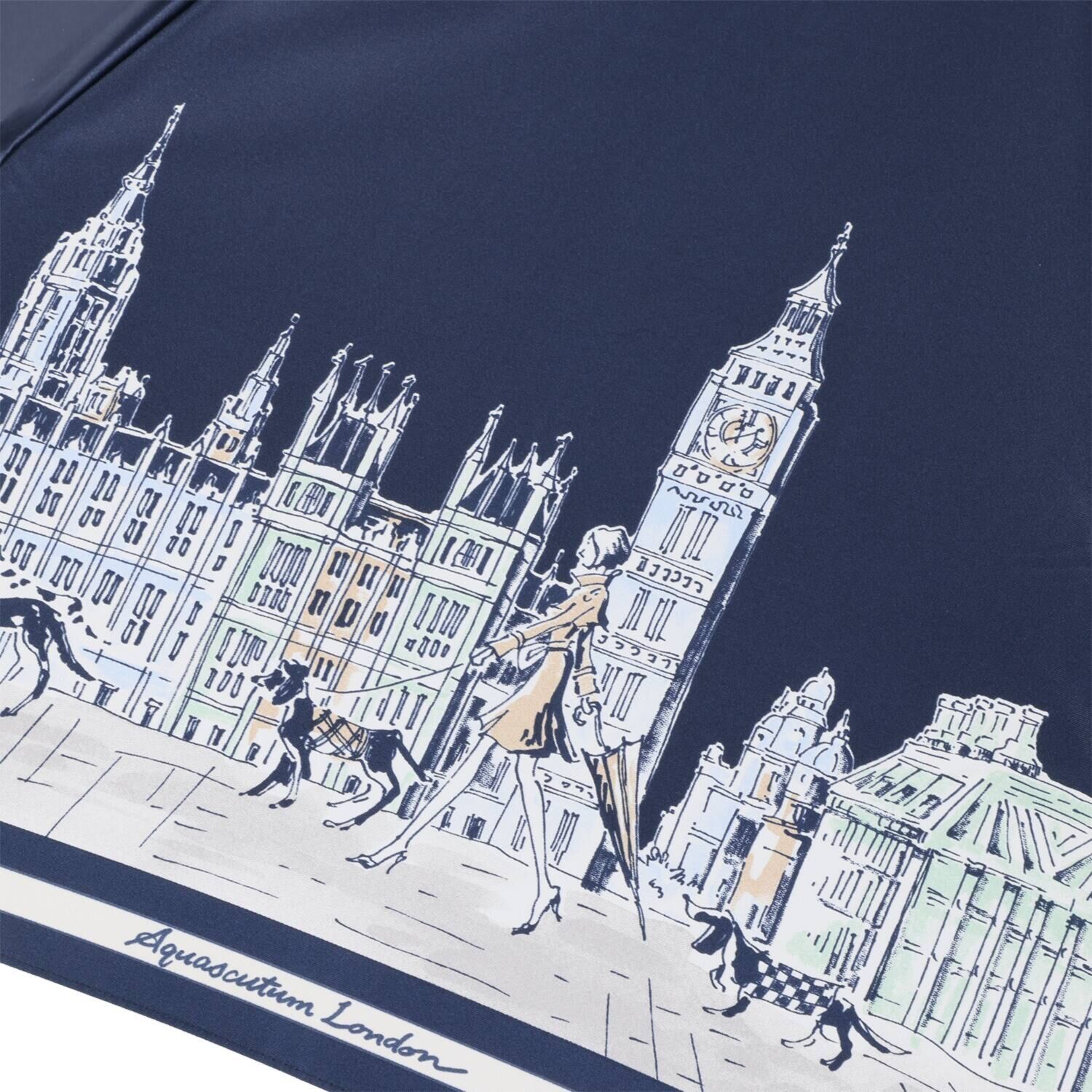 アクアスキュータム ウォーキングガール デザイン 折りたたみ傘