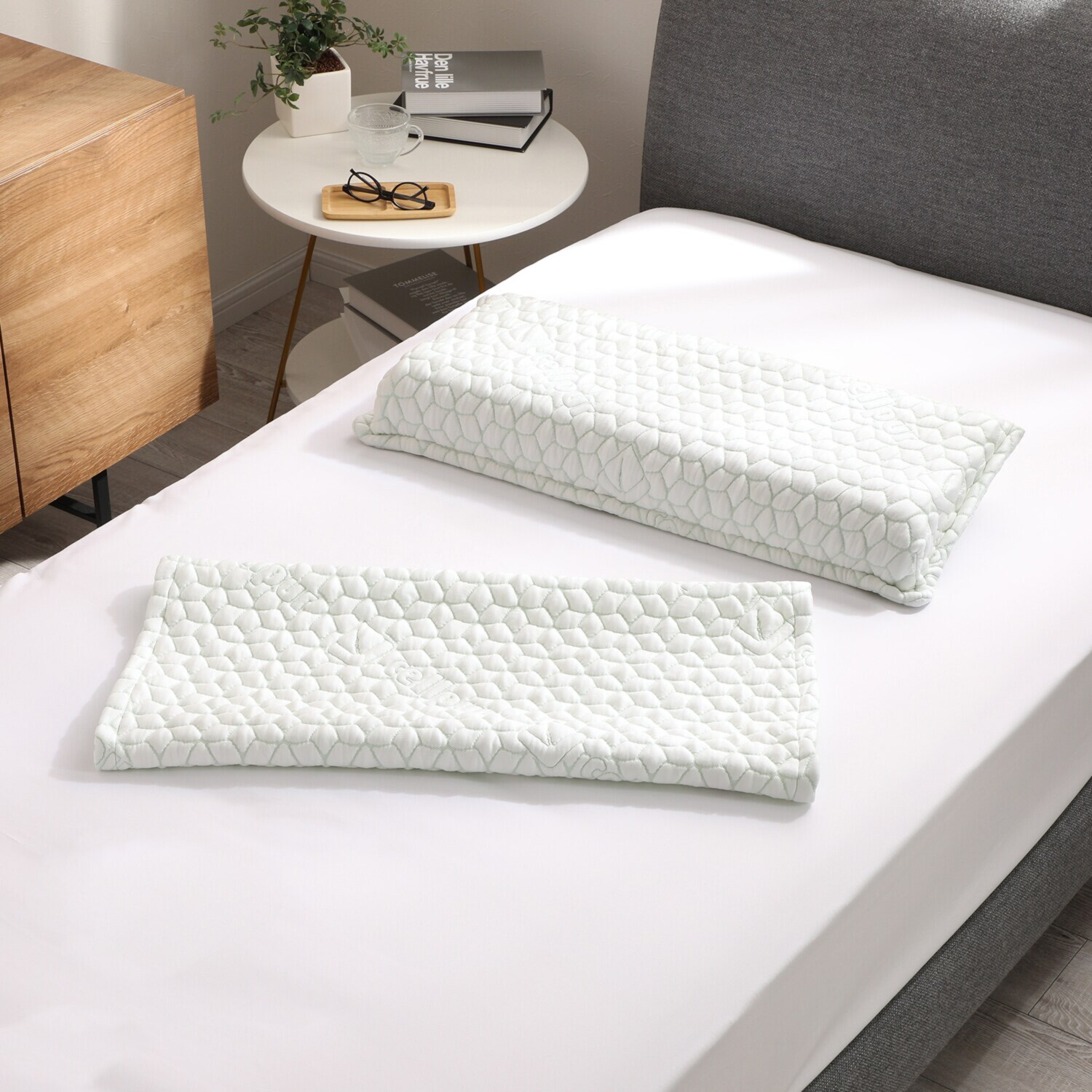 セルプール 首のＳ字ラインをキープ！ 理想的な寝姿勢を目指す枕  “フォー・ユア・ ネック・ピロー” チューブカバー付