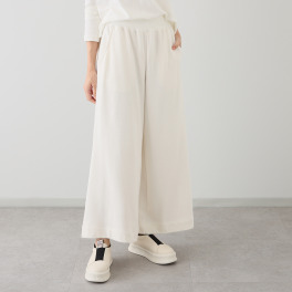 シャビージェンティール 裏毛ワイドパンツ