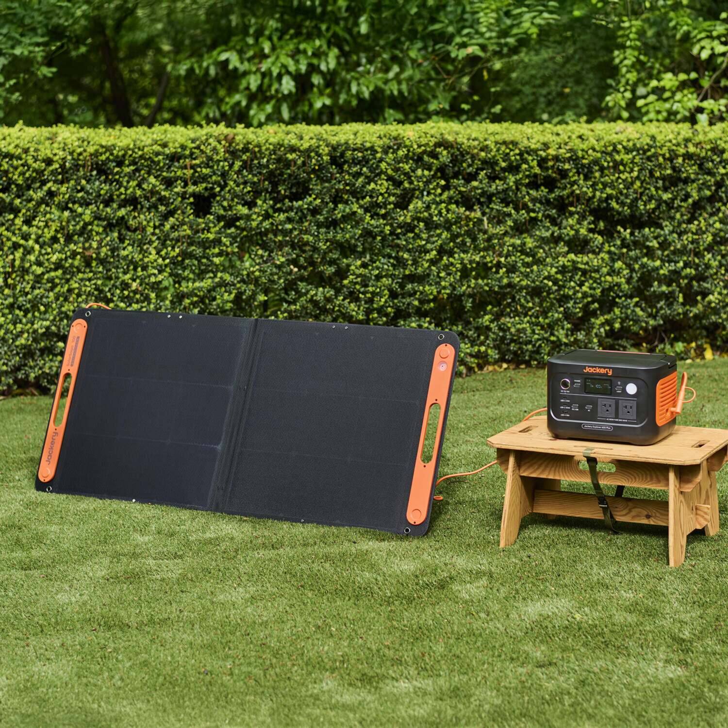 ジャクリ 停電時も安心発電 太陽光だけで充電できる！ ソーラーパネル ＪＳ−１００Ｆ 