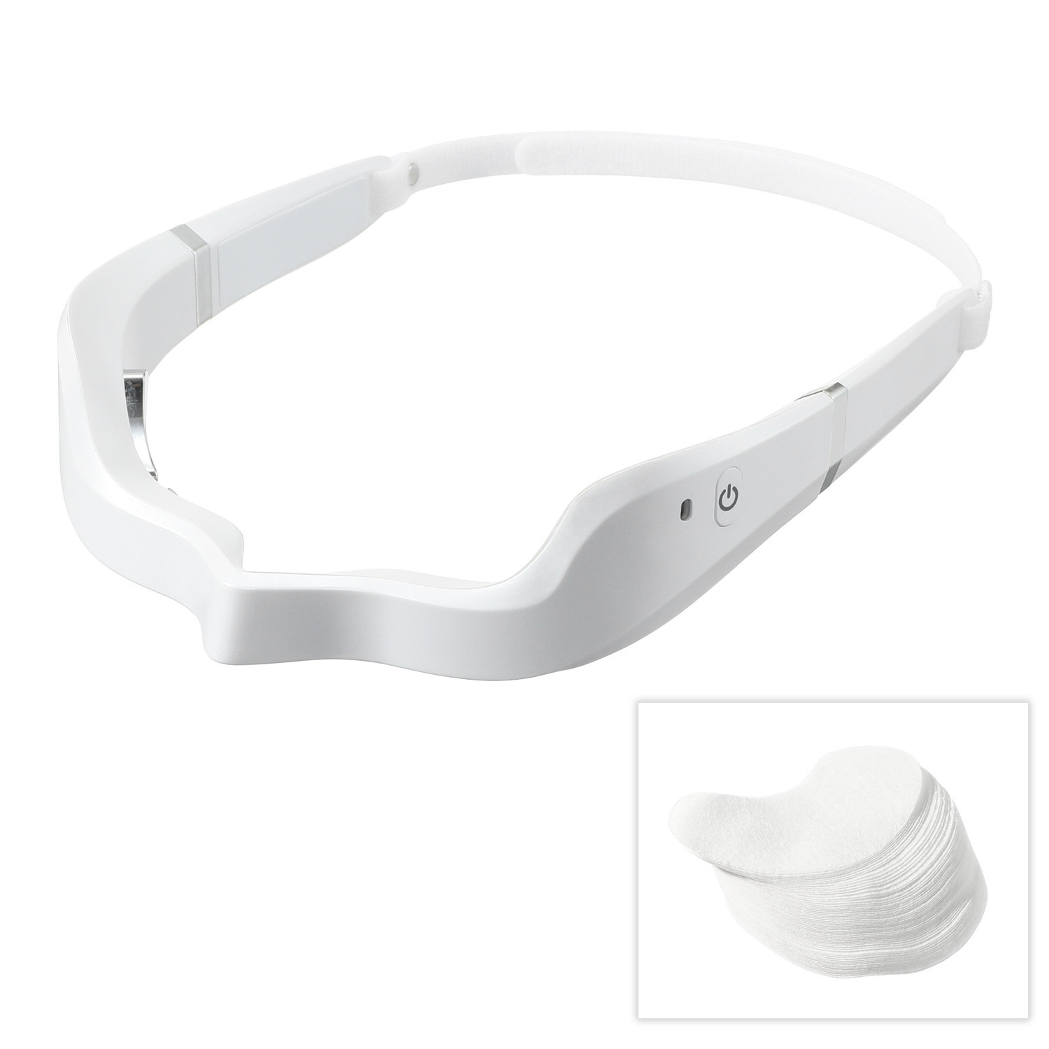 ルクセア スッキリと引き締まった 若々しい目元を目指す！ ハンズフリーで使える 目元専用美顔器 ルクセア　ミューサー 目元シート６０枚付セット