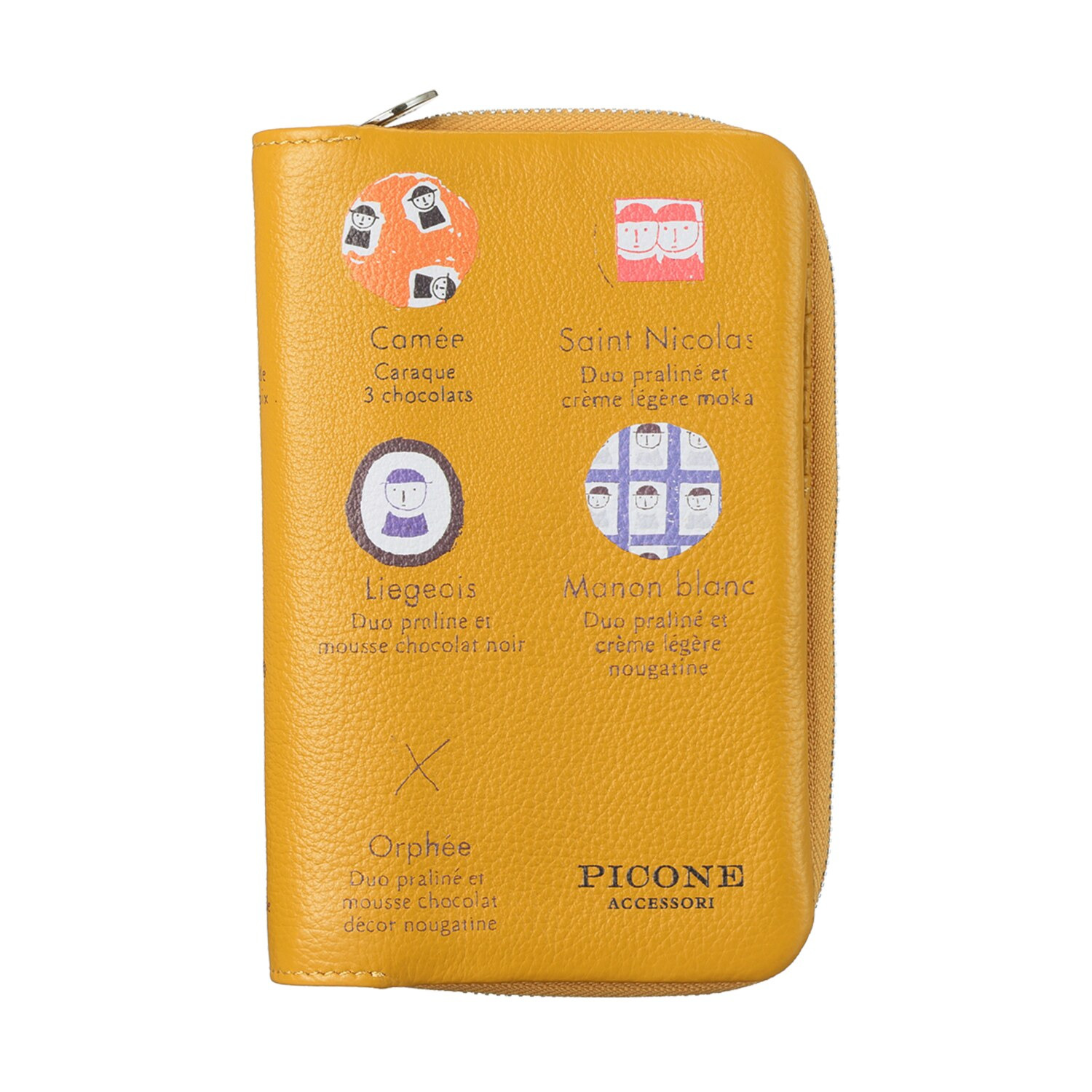 ピッコーネ アッチェッソーリ カード２０枚入る！ やわらか牛革ウォレット