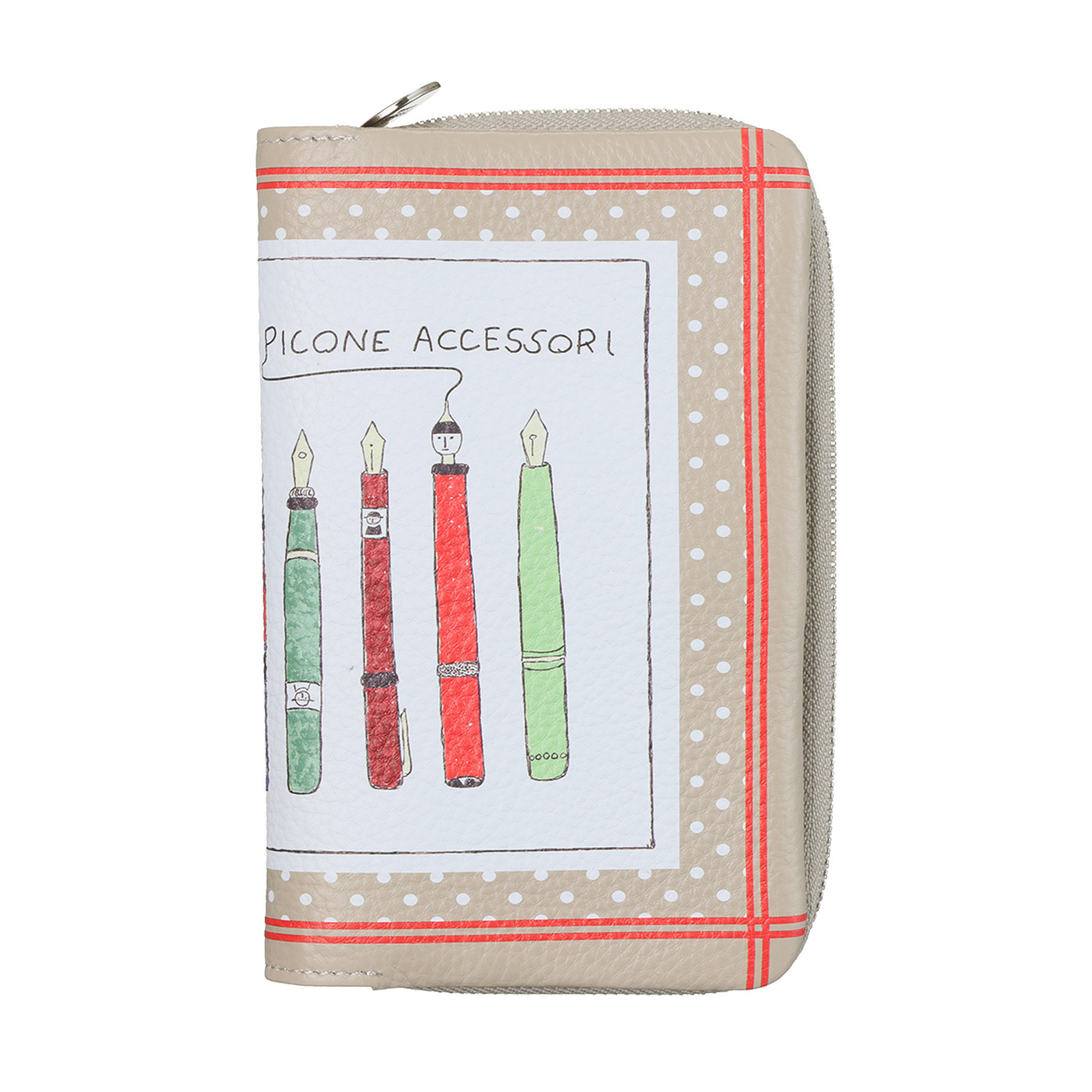 ピッコーネ アッチェッソーリ カード２０枚入る！ やわらか牛革ウォレット